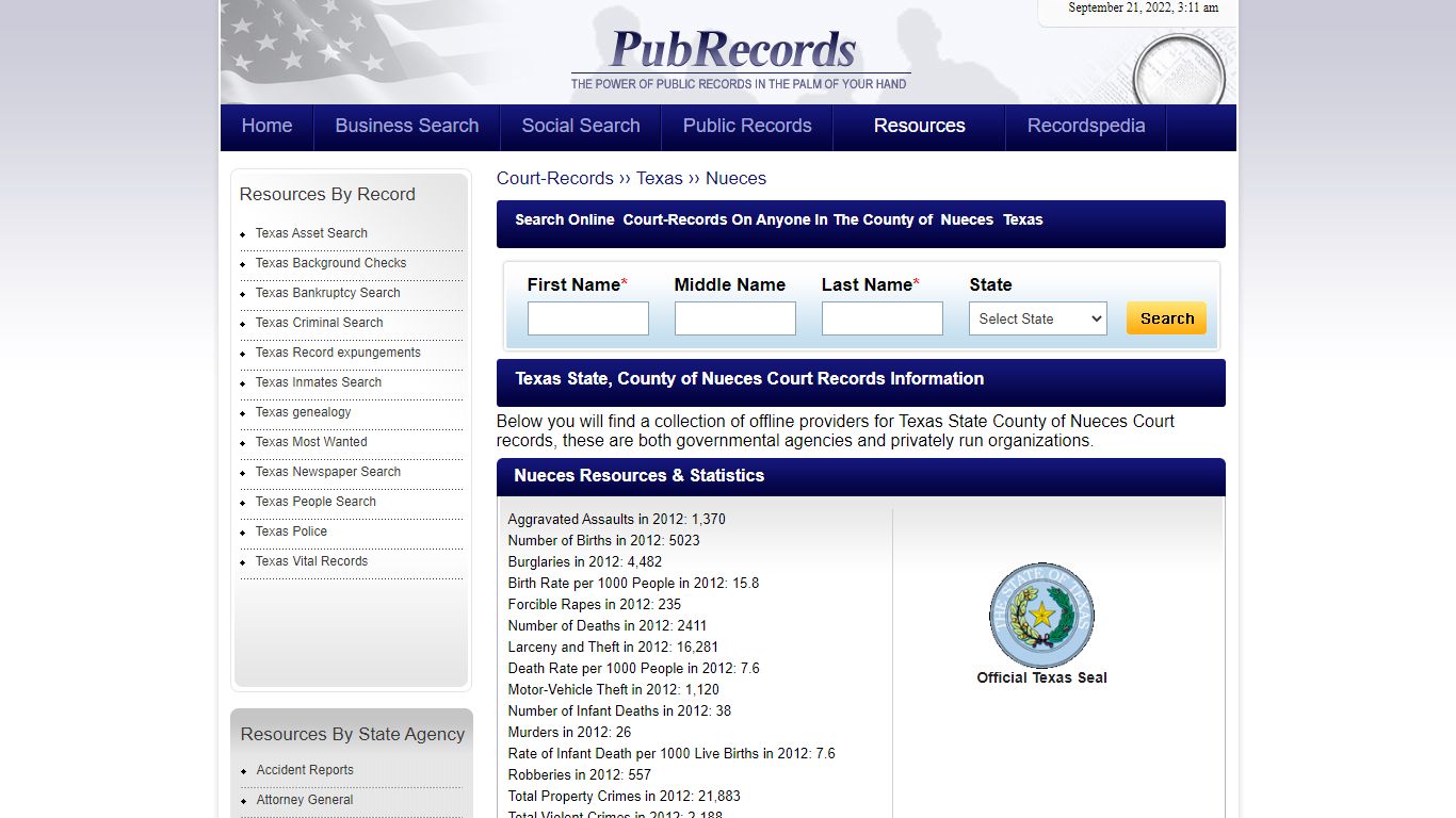 Nueces County, Texas Court Records - Pubrecords.com