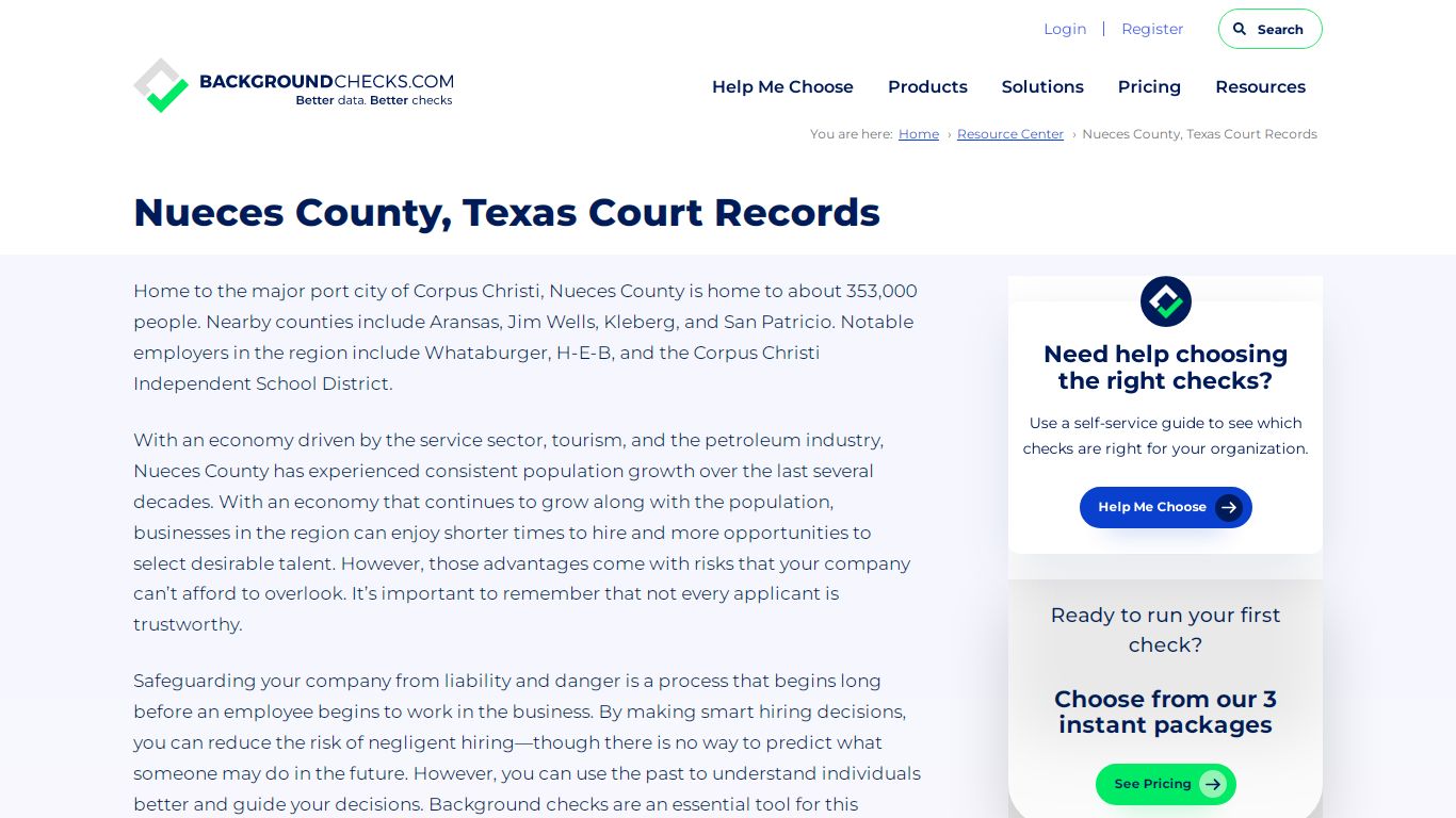 Nueces County, Texas Court Records - backgroundchecks.com